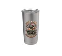 Just A Girl Who Loves Alligator Snapping Turtles Vaso térmico de acero inoxidable de doble pared