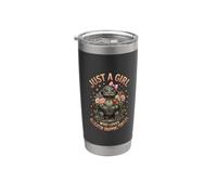 Just A Girl Who Loves Alligator Snapping Turtles Vaso térmico de acero inoxidable de doble pared