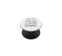Just a Girl Who Loves an Octopus Cute Octopus PopSockets PopGrip Adhesivo