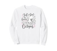 Just a Girl Who Loves an Octopus Cute Octopus Sudadera