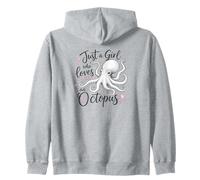 Just a Girl Who Loves an Octopus Cute Octopus Sudadera con Capucha