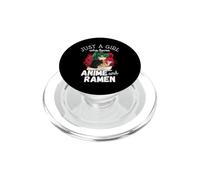 Just A Girl Who Loves Anime and Ramen Cute Kawaii PopSockets PopGrip para MagSafe