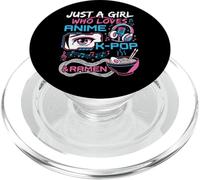 Just A Girl Who Loves Anime K-Pop y Ramen Design PopSockets PopGrip para MagSafe