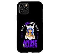 Just a Girl Who Loves Anime y Ramen Teen Girls Japan Merch Carcasa para iPhone 11 Pro