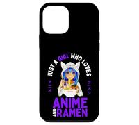 Just a Girl Who Loves Anime y Ramen Teen Girls Japan Merch Carcasa para iPhone 12 Mini