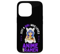 Just a Girl Who Loves Anime y Ramen Teen Girls Japan Merch Carcasa para iPhone 13 Pro