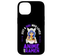 Just a Girl Who Loves Anime y Ramen Teen Girls Japan Merch Carcasa para iPhone 14