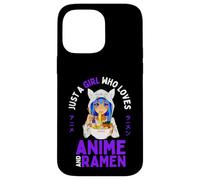 Just a Girl Who Loves Anime y Ramen Teen Girls Japan Merch Carcasa para iPhone 14 Pro MAX