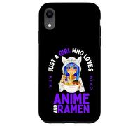 Just a Girl Who Loves Anime y Ramen Teen Girls Japan Merch Carcasa para iPhone XR
