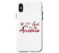 Just a Girl Who Loves Arizona. Cute Women's Teen Girls Tween Carcasa para iPhone X/XS