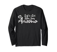 Just a Girl Who Loves Arizona. Cute Women's Teen Girls Tween Manga Larga