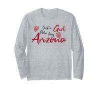 Just a Girl Who Loves Arizona. Cute Women's Teen Girls Tween Manga Larga