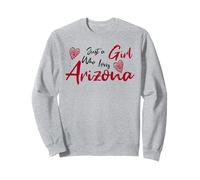 Just a Girl Who Loves Arizona. Cute Women's Teen Girls Tween Sudadera
