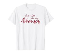 Just a Girl Who Loves Arkansas Cute Arkansas Girl Camiseta