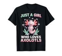 Just A Girl Who Loves Axolotls Lindo Animal de Mascota Anfibio Camiseta