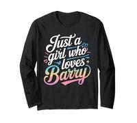 Just A Girl who loves BARRY T-Shirt Cute BARRY Manga Larga