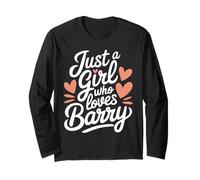 Just A Girl who loves BARRY T-Shirt Cute BARRY Manga Larga