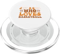Just a Girl who Loves Basketball for Basketball Sport Lovers PopSockets PopGrip para MagSafe
