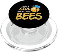 Just A Girl Who Loves Bees Abejas PopSockets PopGrip para MagSafe
