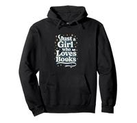 Just a Girl Who Loves Books Starry Moon Book Lover Sudadera con Capucha