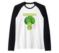 Just A Girl Who Loves Brócoli Verdes Divertidos Verduras Vegetales Camiseta Manga Raglan