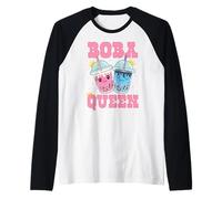 Just A Girl Who Loves Bubble Tea Boba Queen Boba Tea Camiseta Manga Raglan
