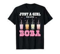 Just A Girl Who Loves Bubble Tea Boba Tea Lovers Camiseta