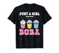 Just A Girl Who Loves Bubble Tea Boba Tea Lovers Camiseta