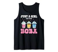Just A Girl Who Loves Bubble Tea Boba Tea Lovers Camiseta sin Mangas