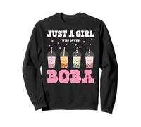 Just A Girl Who Loves Bubble Tea Boba Tea Lovers Sudadera