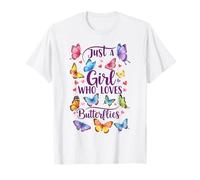 Just A Girl Who Loves Butterflies - Chicas mariposa para mujer Camiseta