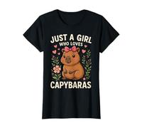 Just A Girl Who Loves Capybaras, para niñas | Cute Capybara Camiseta