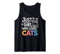 Just A Girl Who Loves Cats Camiseta sin Mangas