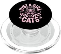 Just A Girl Who Loves Cats PopSockets PopGrip para MagSafe