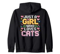 Just A Girl Who Loves Cats Sudadera con Capucha