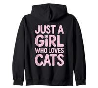 Just A Girl Who Loves Cats Sudadera con Capucha