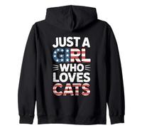 Just A Girl Who Loves Cats Sudadera con Capucha