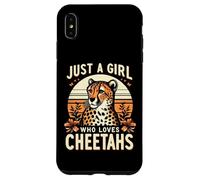 Just A Girl Who Loves Cheetahs Mujeres Cheetah Cat Lover Gift Carcasa para iPhone XS Max