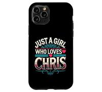 Just A Girl Who Loves Chris T-Shirt Cute Chris Carcasa para iPhone 11 Pro