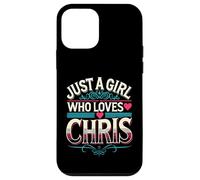 Just A Girl Who Loves Chris T-Shirt Cute Chris Carcasa para iPhone 12 Mini