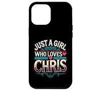 Just A Girl Who Loves Chris T-Shirt Cute Chris Carcasa para iPhone 12 Pro MAX