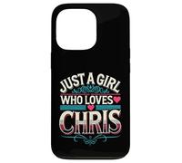 Just A Girl Who Loves Chris T-Shirt Cute Chris Carcasa para iPhone 13 Pro