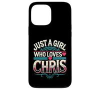 Just A Girl Who Loves Chris T-Shirt Cute Chris Carcasa para iPhone 13 Pro MAX
