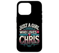 Just A Girl Who Loves Chris T-Shirt Cute Chris Carcasa para iPhone 16 Pro
