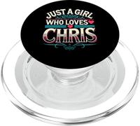 Just A Girl Who Loves Chris T-Shirt Cute Chris PopSockets PopGrip para MagSafe