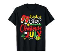 Just a Girl who loves Christmas in July - Camiseta de verano Camiseta