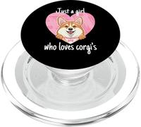 Just A Girl Who Loves Corgi - Lindo amante de los perros Corgi PopSockets PopGrip para MagSafe