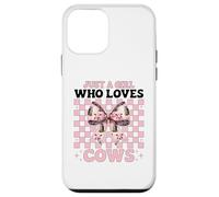 Just A Girl Who Loves Cows Productor lechero Coqueta de cría de Vacas Carcasa para iPhone 12 Mini