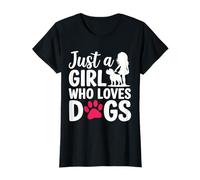 Just A Girl Who Loves Dogs Dog Cute Funny Puppy Camiseta