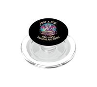 Just A Girl Who Loves Dragons and Books Lector De Fantasía PopSockets PopGrip para MagSafe